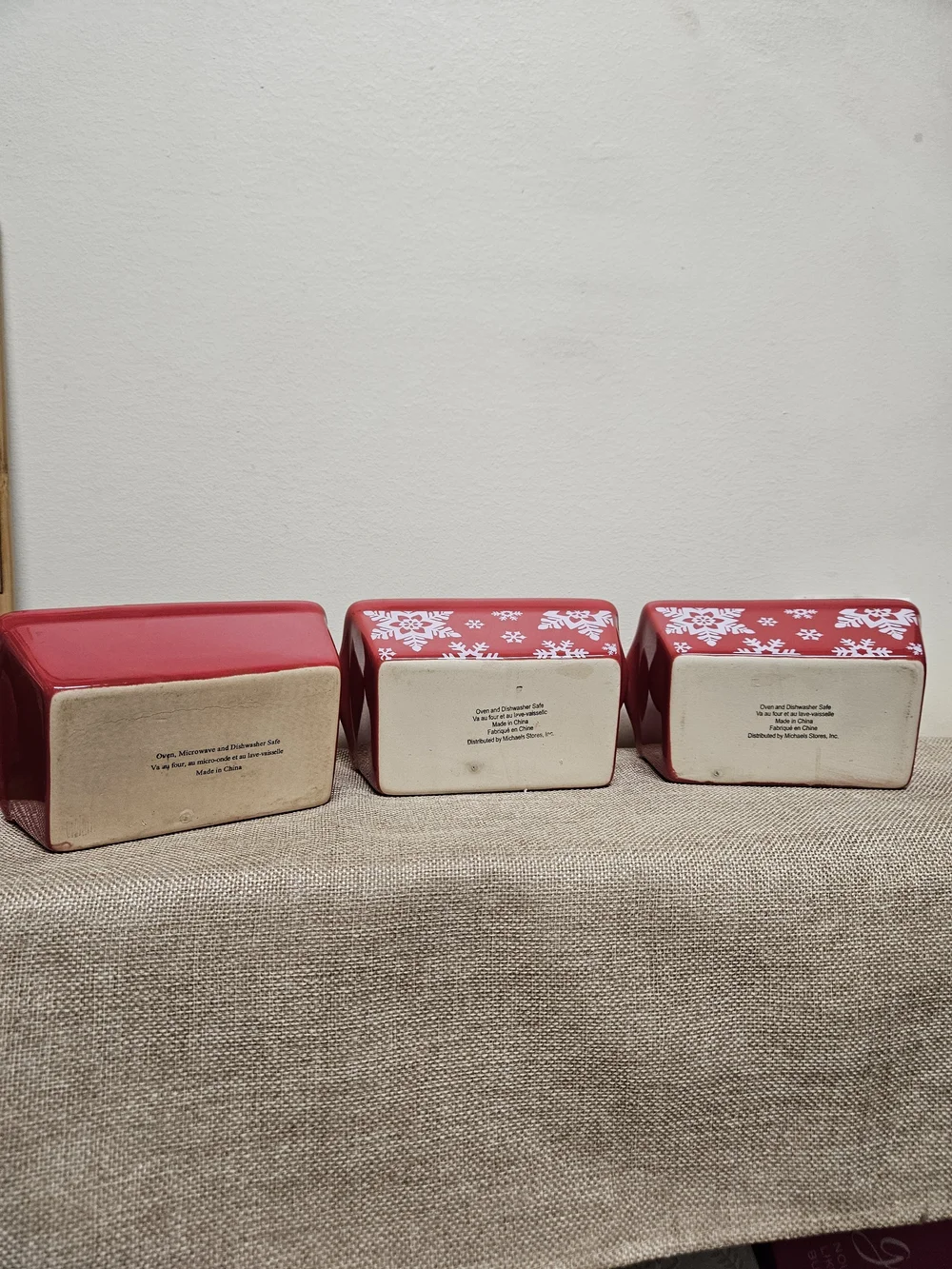 Red Ceramic Mini‎ Loaf Pans - Set